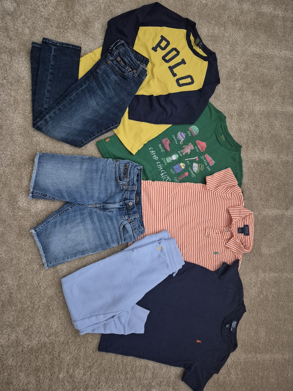 Polo Ralph Lauren Kids Size 6/7 Mixed Bundle